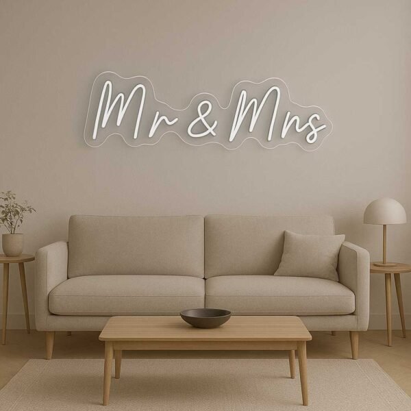 Neon led Mr Mrs - Image 3