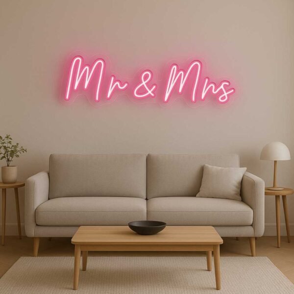 Neon led Mr Mrs - Image 4