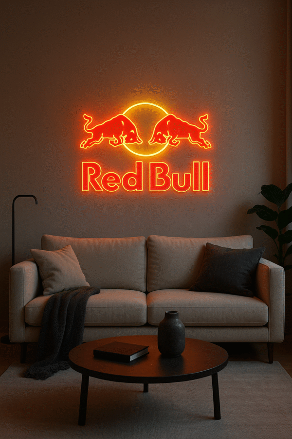 Néon LED Red Bull – Puissance & Énergie dans votre déco murale