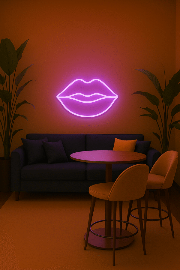 Néon LED Bouche - Déco Murale Tendance et Lumineuse – Image 2
