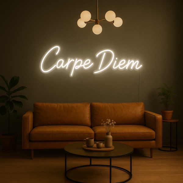 Néon LED "Carpe Diem" – Citation lumineuse design – Image 2