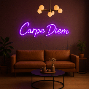 Néon LED "Carpe Diem" – Citation lumineuse design