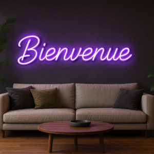 Néon LED Bienvenue – L’enseigne lumineuse qui accueille avec élégance