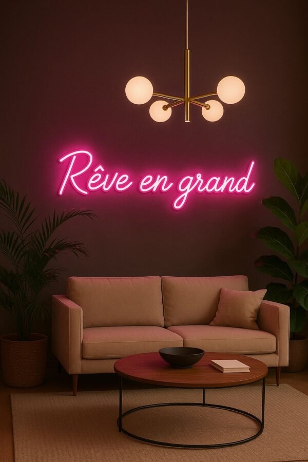 Néon LED "Rêve en grand" – Illuminez vos rêves en grand – Image 4