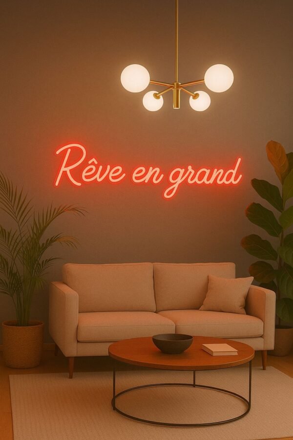 Néon LED "Rêve en grand" – Illuminez vos rêves en grand – Image 5