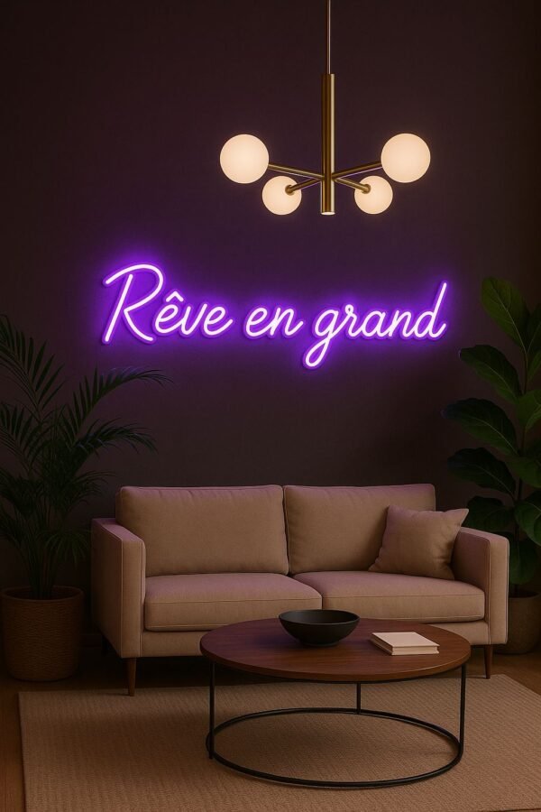 Néon LED "Rêve en grand" – Illuminez vos rêves en grand – Image 7