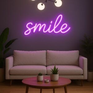 Néon LED "Smile" – La touche lumineuse qui change tout