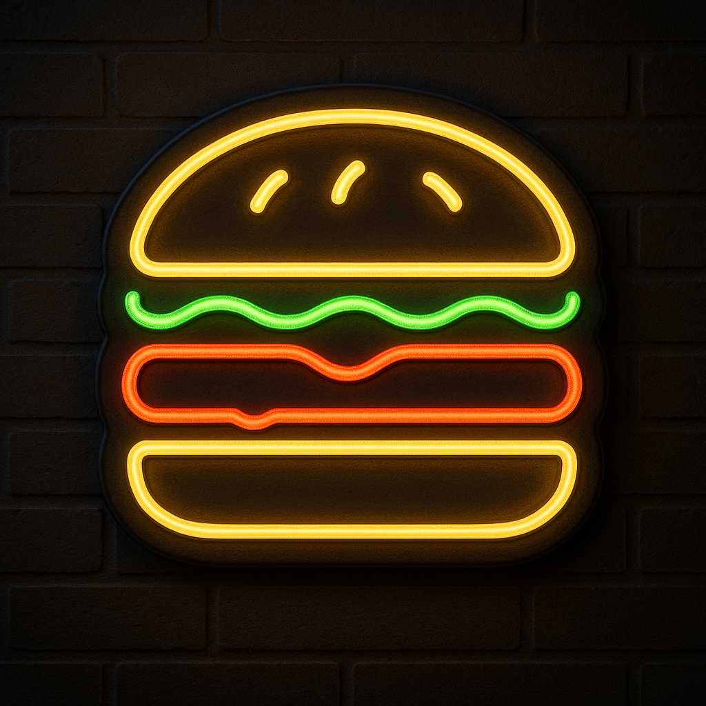 Néon LED Burger
