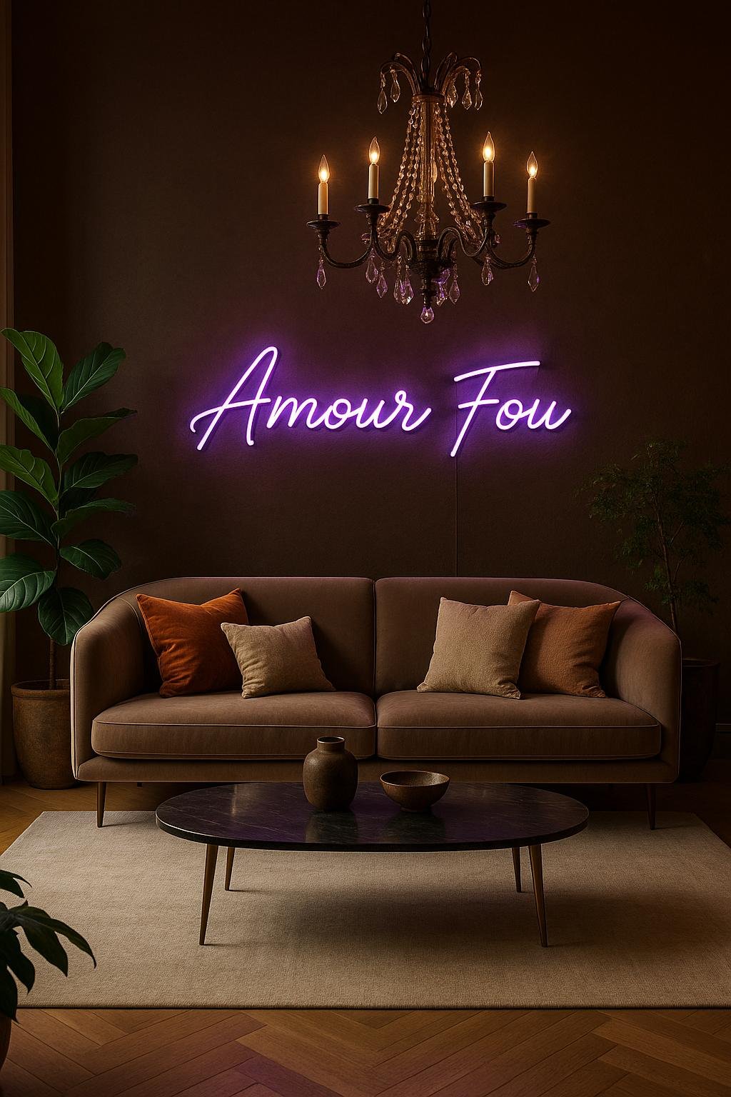 Néon LED Amour Fou