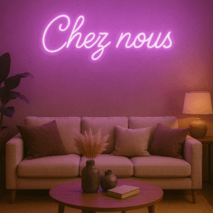 Néon LED Chez nous