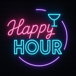 Néon LED Happy Hour : l’enseigne lumineuse qui met l’ambiance