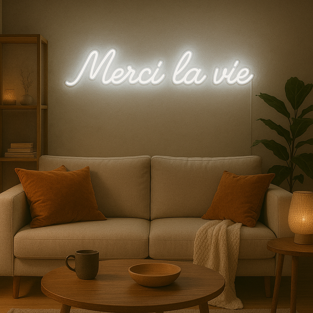 Néon LED Merci la vie – Image 2