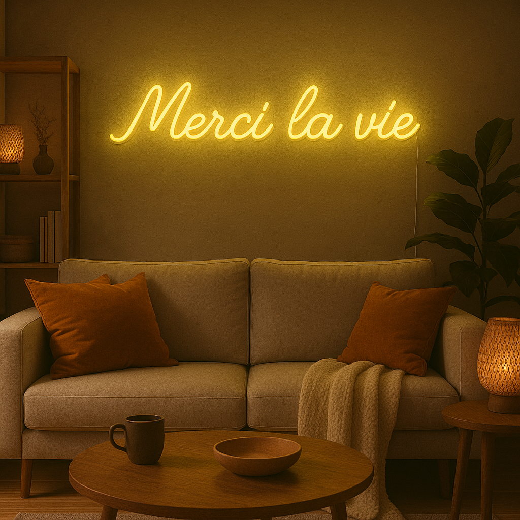 Néon LED Merci la vie – Image 4