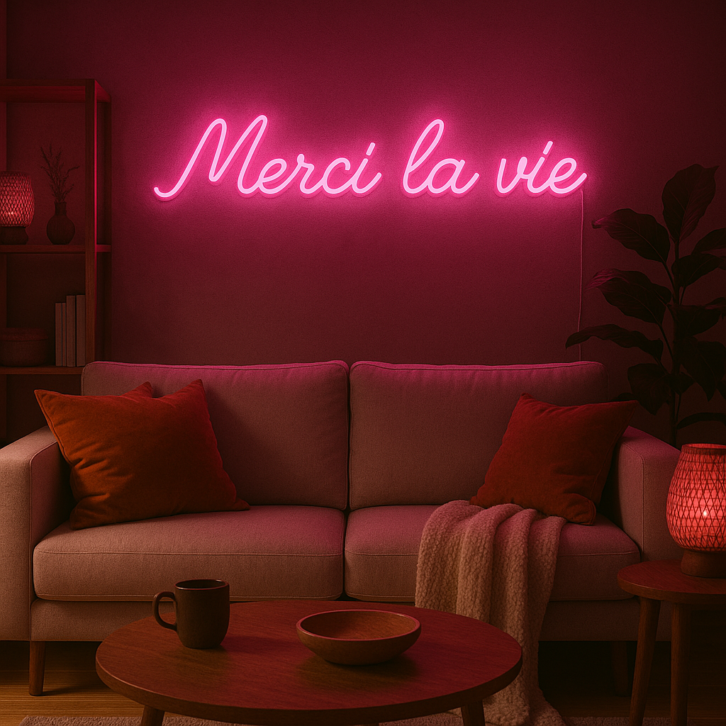 Néon LED Merci la vie – Image 5