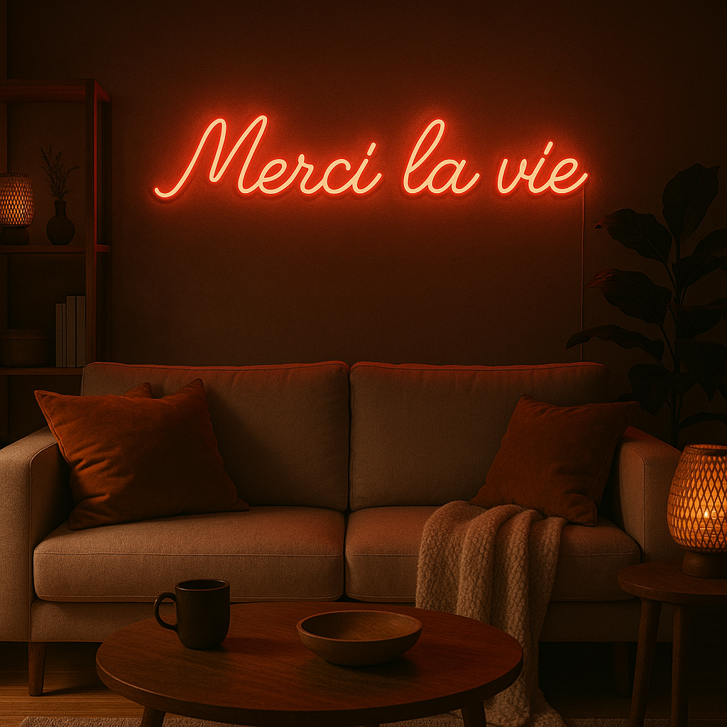 Néon LED Merci la vie – Image 6