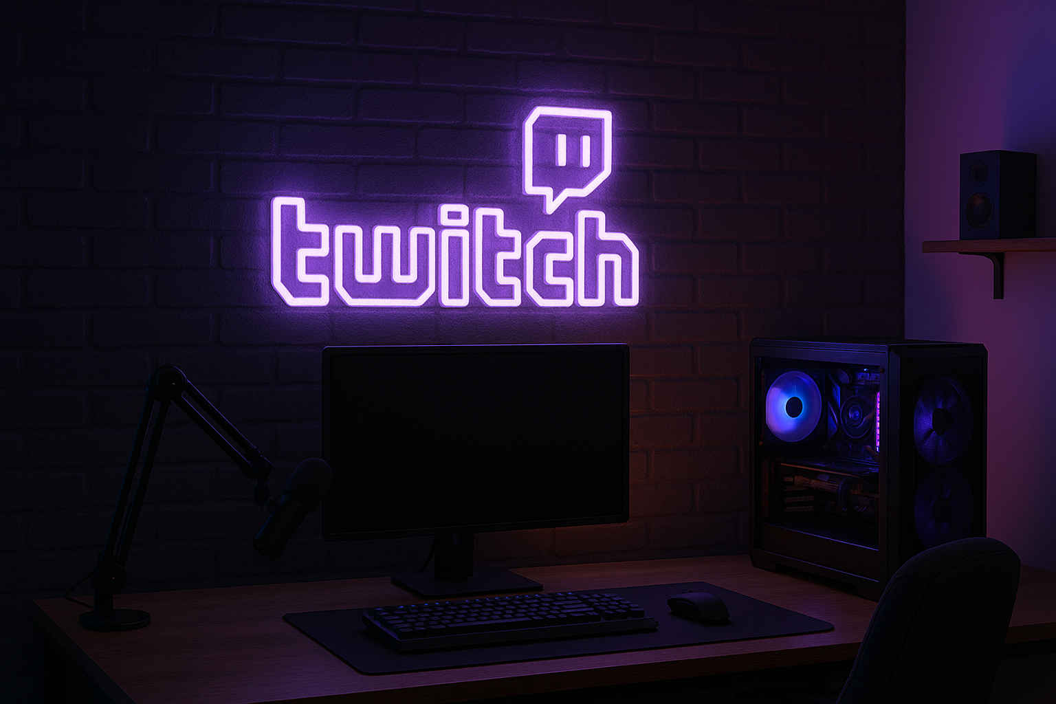 Néon LED Twitch – L’enseigne parfaite pour un setup de gamer et streamer