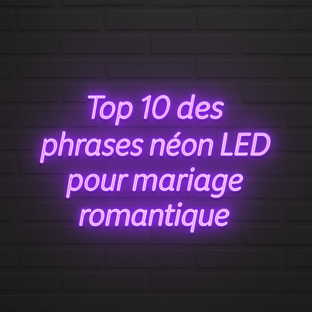 Phrases Néon LED Mariage | Love Neon & Décoration