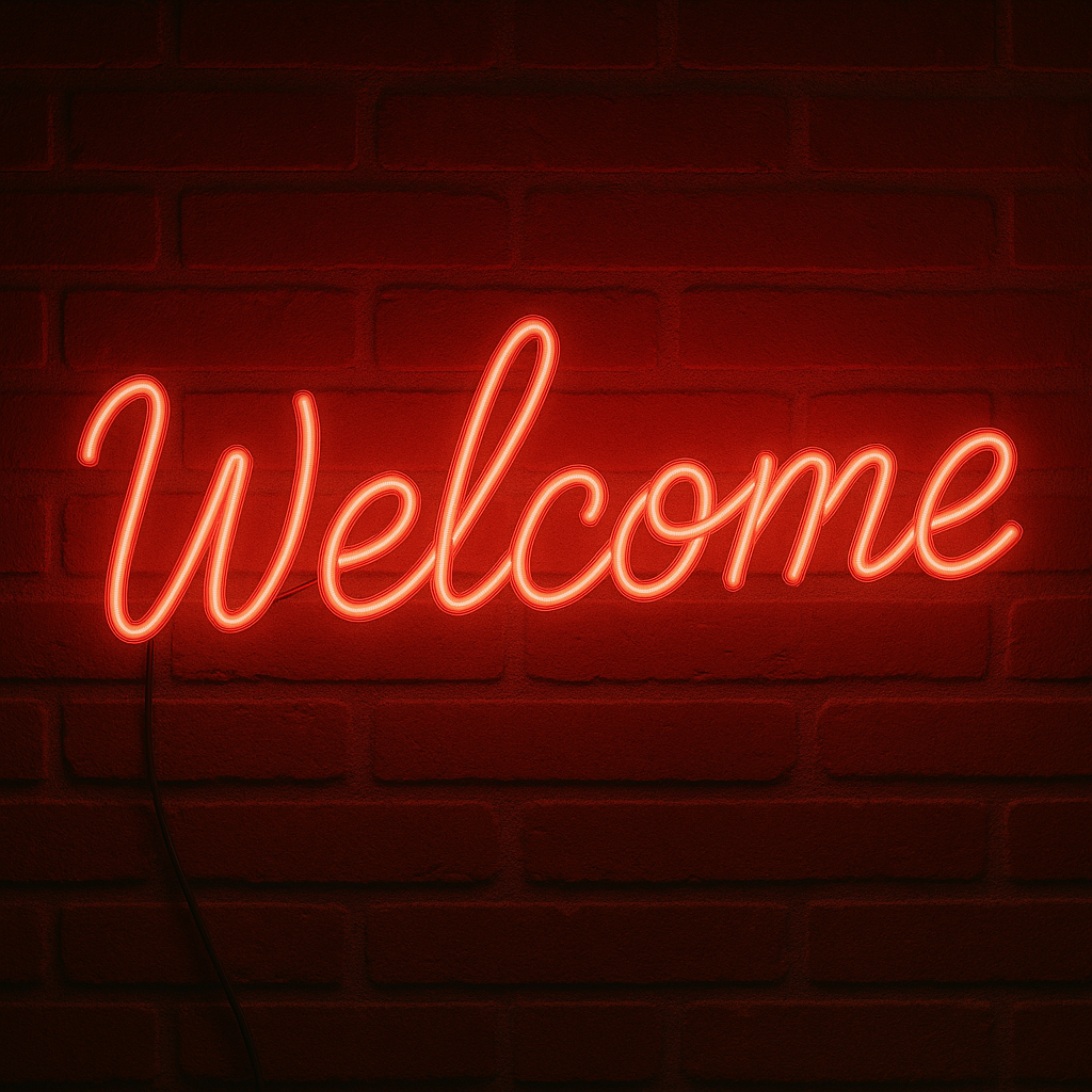 Néon LED Welcome