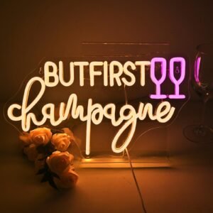 Néon LED Champagne – L’enseigne lumineuse parfaite pour vos fêtes et mariages