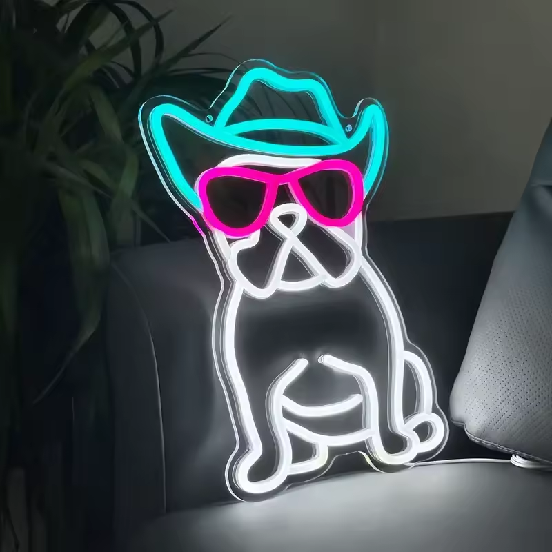 Néon LED Chien Cowboy – Image 2