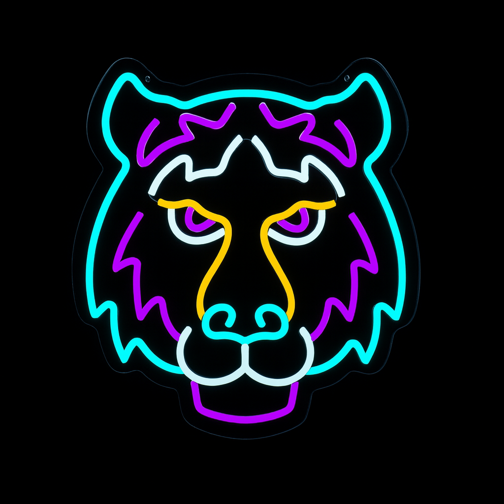 Néon LED Tigre – Enseigne lumineuse design pour une déco sauvage et moderne