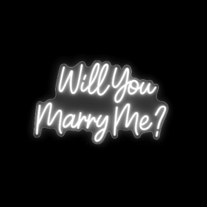 Néon LED "Will You Marry Me ?" – Enseigne lumineuse romantique pour demande en mariage