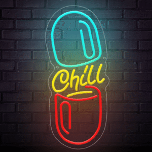 Néon LED Chill – Ambiance détente et gaming assurée