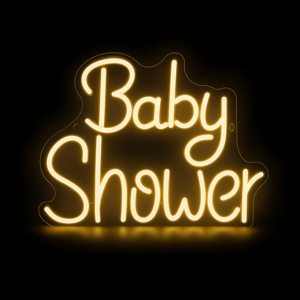 Néon LED Baby Shower – Illuminez votre fête avec élégance
