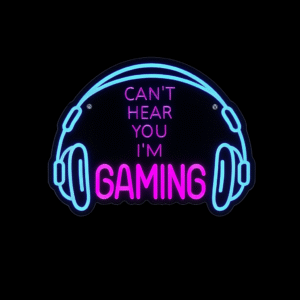 Néon LED Gaming – Enseigne lumineuse design pour setup gamer