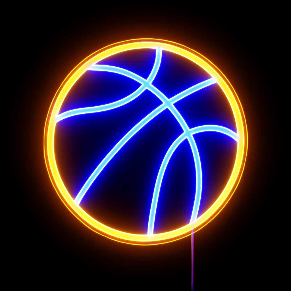 Néon LED Balle de Basket – Luminaires sportifs et design