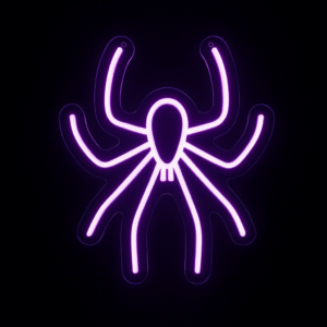 Néon LED Araignée – Décoration lumineuse moderne et ambiance design