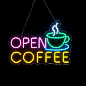Néon LED Open Coffee